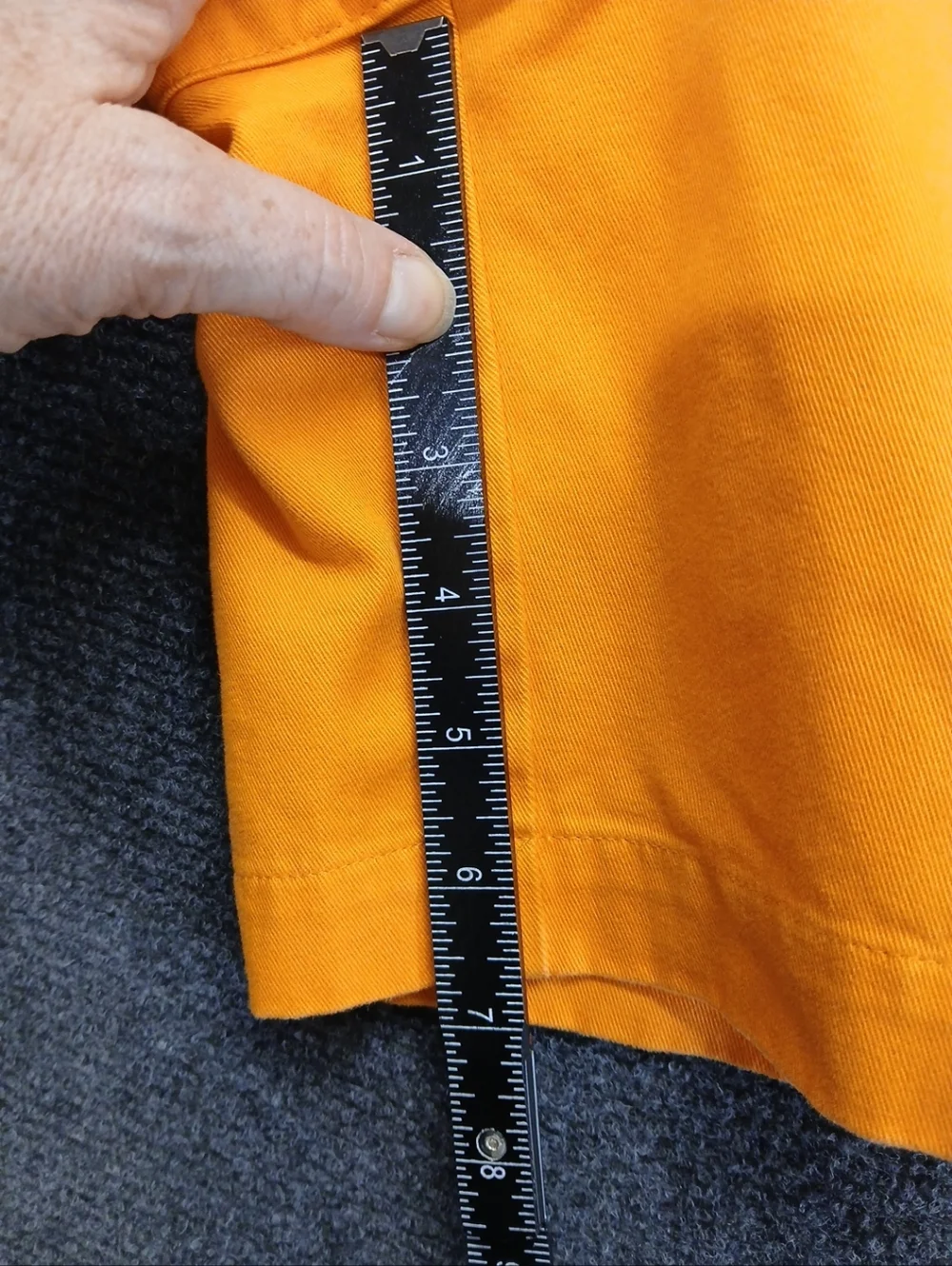 Women's LAUREN by RALPH LAUREN Sunkiss Orange Cotton Chino Shorts Sz 10 - Picture 7 of 10